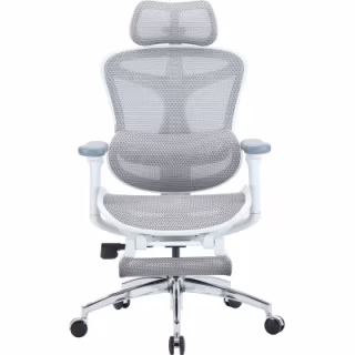 Офисное кресло Sihoo Крісло офісне з підставкою для ніг Sihoo DORO C300L Mesh White with foo (DORO-C300L-A3-102-JT)