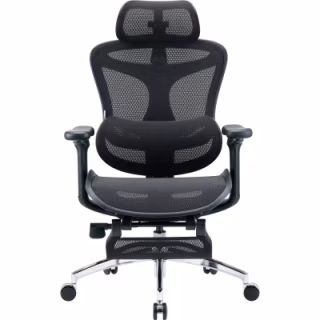 Офисное кресло Sihoo с подставкой для ног DORO C300L Mesh Black с подставкой для ног (DORO-C300L-A3-101-JT)