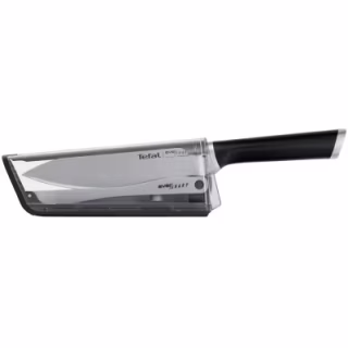 Кухонный нож Tefal Eversharp, 16.5см, з чохол-точило нержавіюча сталь, чорний (K2569004)