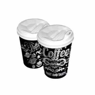 Стакани одноразові Romus Coffee Late паперові 110 мл 50 шт. Чорні (21471)