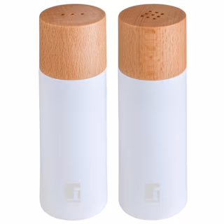 Набор для специй Bergner Naturally, для солі та перцю 2 предмета (BG-48518-WH)