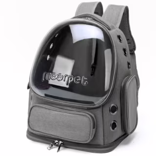 Переноска для тварин Lapka 42х34х27 см сіра (LPK-02)