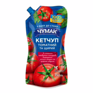 Соус Чумак Кетчуп Томатний 350 г (4823096009087)