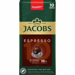 Кава Jacobs Espresso 10 Intenso в капсулах сумісні з Nespresso 10 шт (8711000371183)