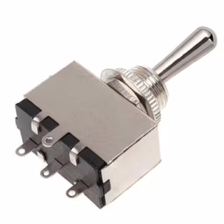 Перемикач для гітари Paxphil Closed 3-Way Toggle Switch (Chrome) (TGS205)