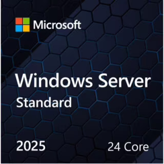ПЗ для сервера Microsoft Windows Server 2025 Standard 24 Core англ, ОЕМ на DVD носії (EP2-25205)
