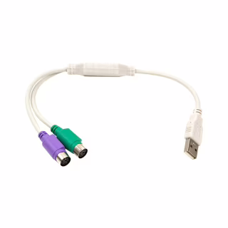 Переходник USB to 2хPS/2, 0.3m PowerPlant (CA913183)