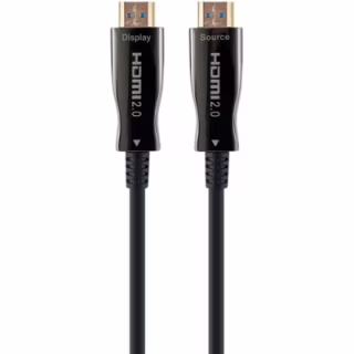 Кабель мультимедийный HDMI M to HDMI M 10.0m V2.0 AOC 4K60Hz gold Cablexpert (CCBP-HDMI-AOC-10M-02)