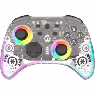 Геймпад GamePro GPX13T 2.4G/BT 5.1/USB/PC/iOS/Android RGB Transparent (GPX13T)