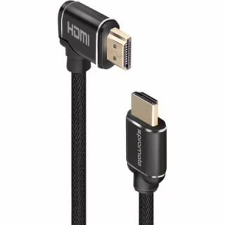 Кабель мультимедійний HDMI M to HDMI M 3.0m V2.0 90° corner Promate (prolink4k1-300.black)