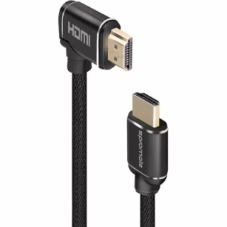 Кабель мультимедийный HDMI M to HDMI M 3.0m V2.0 90° corner Promate (prolink4k1-300.black)