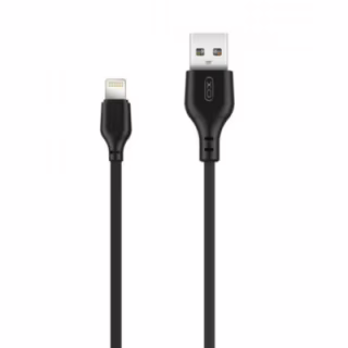 Дата кабель USB 2.0 AM to Lightning 1.0m 2.1A black XO (NB36-L-1-BK)