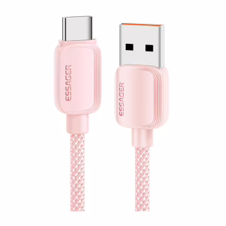 Дата кабель USB 2.0 AM to USB-C 1.0m 100W pink Essager (EXC7A-WL04-P)