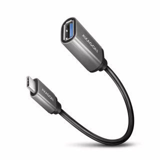 Переходник OTG USB 3.0 AF to USB-C 0.2m gray AXAGON (RUCM-AFAC)