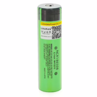 Акумулятор 18650 3400mAh (3200-3400mah), 3.7V (2.75-4.2V), green, OEM Liitokala (Lii-34B-JT)