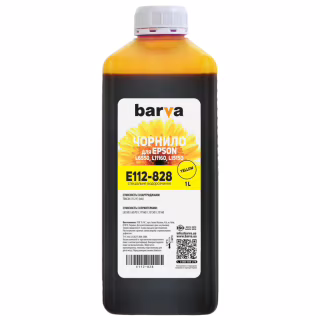 Чернила Barva Epson 112 1л yellow (E112-828)