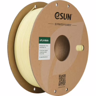Пластик для 3D-принтера eSUN ePLA-Matte, 1,75мм, 1кг, yellow, almond (ePLA-Matte-P175AY1)