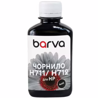 Чернила Barva HP 711/712 180ml BK, pigment (H711-857)