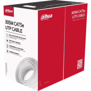 Кабель сетевой Dahua UTP 305м, cat.5e, CU, 4*2*0,5, PVC (DH-PFM920I-5EU-U)