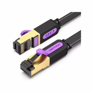 Патч-корд 1.5м FTP cat 7 RJ-45 black Vention (ICABG)