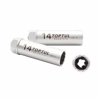 Торцевая головка Toptul 12-гранная свечная 14мм 3/8" L 90мм (BSBA1214S)