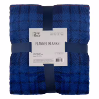 Плед Ardesto Flannel 160х200см, 100% полиэстер, клетка, синий (ART0134PB)