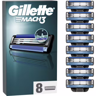 Сменные кассеты Gillette Mach3 8 шт. (3014260239640/8700216066556)