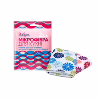 Салфетки для уборки Добра Господарочка из микрофибры для кухни 2 шт. (4820086522052)