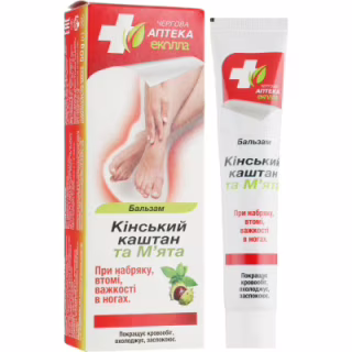 Бальзам для тела Біокон Дежурная Аптека Эколла Конский каштан и Мята 50 г (4820008319760)