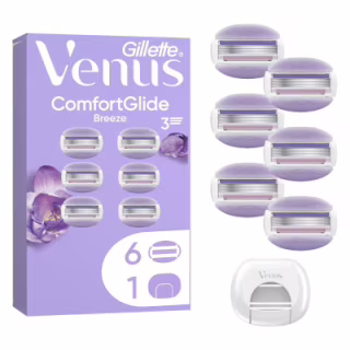 Сменные кассеты Gillette Venus ComfortGlide Breeze 6 шт. + Чехол (8700216969314)
