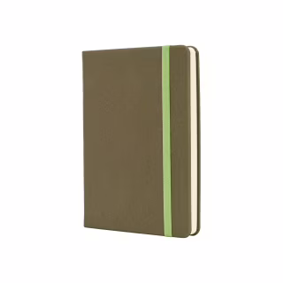 Книга записная Optima А6 MAGIC, твердая обложка, резинка, белый блок линия, фисташковый (O20388-67)