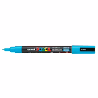 Маркер UNI Posca, 0.9-1.3мм, Голубой (PC-3M.L.Blue)