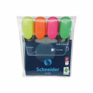Набір маркерів Schneider JOB текстових 150, 4 кольори в блістері (S1500**)