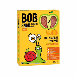 Конфета Bob Snail Улитка Боб яблочно-тыква 60 г (4820162520200)