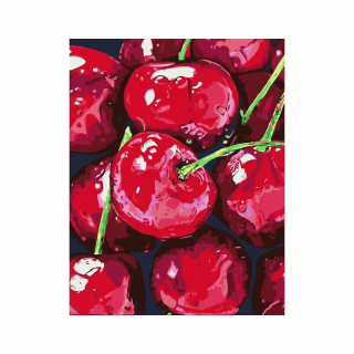 Картина по номерам Rosa Натюрморт. Вишни, 35 х 45 см (4823098531470)