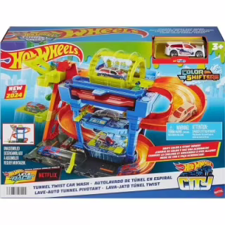 Автотрек Hot Wheels City Автомойка: Бешеные виражи (HTN80)