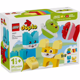Конструктор LEGO DUPLO My First Очаровательные творческие домашние питомцы 3 в 1 (10477-)