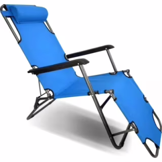 Крісло складане Voltronic 1780х600х800мм, Blue (YT36096)
