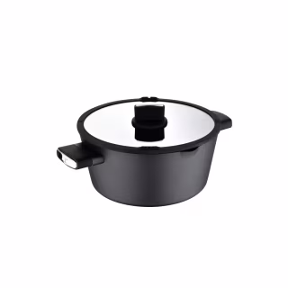 Каструля Bergner Ion, з кришкою 6 л (BG-35802-BK)