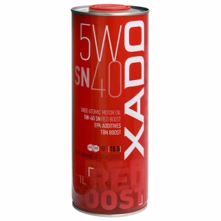 Моторное масло Xado Atomic Oil 5W-40 SN RED BOOST 1л (ХА 26169)