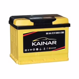 Акумулятор автомобільний KAINAR STANDART 60Ah (+/-) (550EN) (060 2611120)