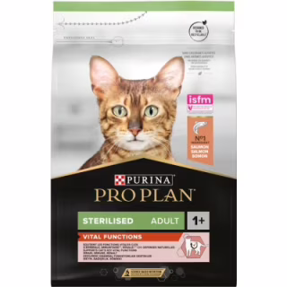 Сухой корм для кошек Purina Pro Plan Sterilised с лососем 3 кг (7613036517454)