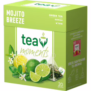 Чай Tea Moments Mojito Breeze зеленый 20х1.8 г пирамидки (tm.00339)