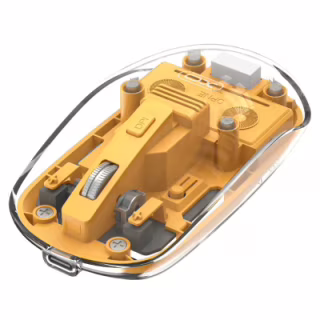 Мишка XO M12 Wireless Transparent/Yellow (M12 Yellow)