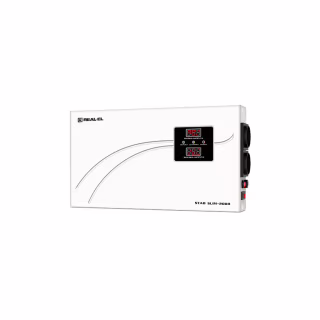 Стабілізатор напруги REAL-EL STAB SLIM-2000, white (EL122400008)