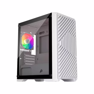 Корпус для ПК 1stPlayer T5-WH-4F1-W