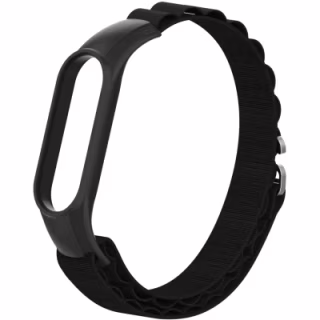 Ремешок для фитнес браслета Armorstandart AlpinaStyle Band для Xiaomi Mi Band 7/6/5/4 Black (ARM64987)