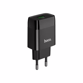 Зарядное устройство HOCO C72Q Glorious USB QC3.0 18W Black (6931474732507)