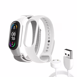 Ремешок для фитнес браслета Armorstandart комплект 3шт Xiaomi Mi Band 7/6/5 New Style White (ARM77041)