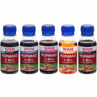Чернила WWM CANON PGI450/CLI451 (5х100г) BP/B/C/M/Y (C45SET-5)